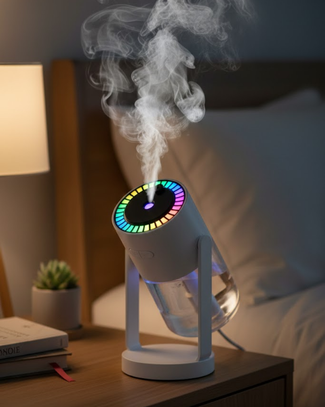 Ultrasonik Hava Nemlendirici Renkli Işık ve Manuel Püskürtme Ayarı - Lisinya