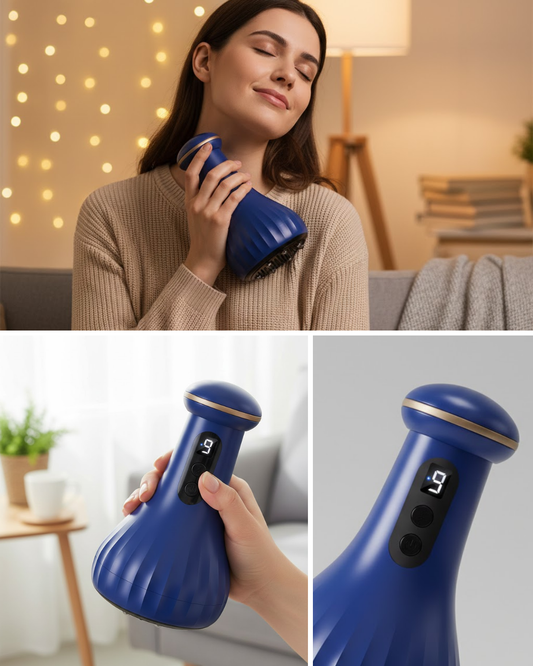 Kompakt Tasarımlı Çok Fonksiyonlu Masaj Cihazı - Lisinya Kompakt Tasarımlı Çok Fonksiyonlu Masaj Cihazı - Lisinya