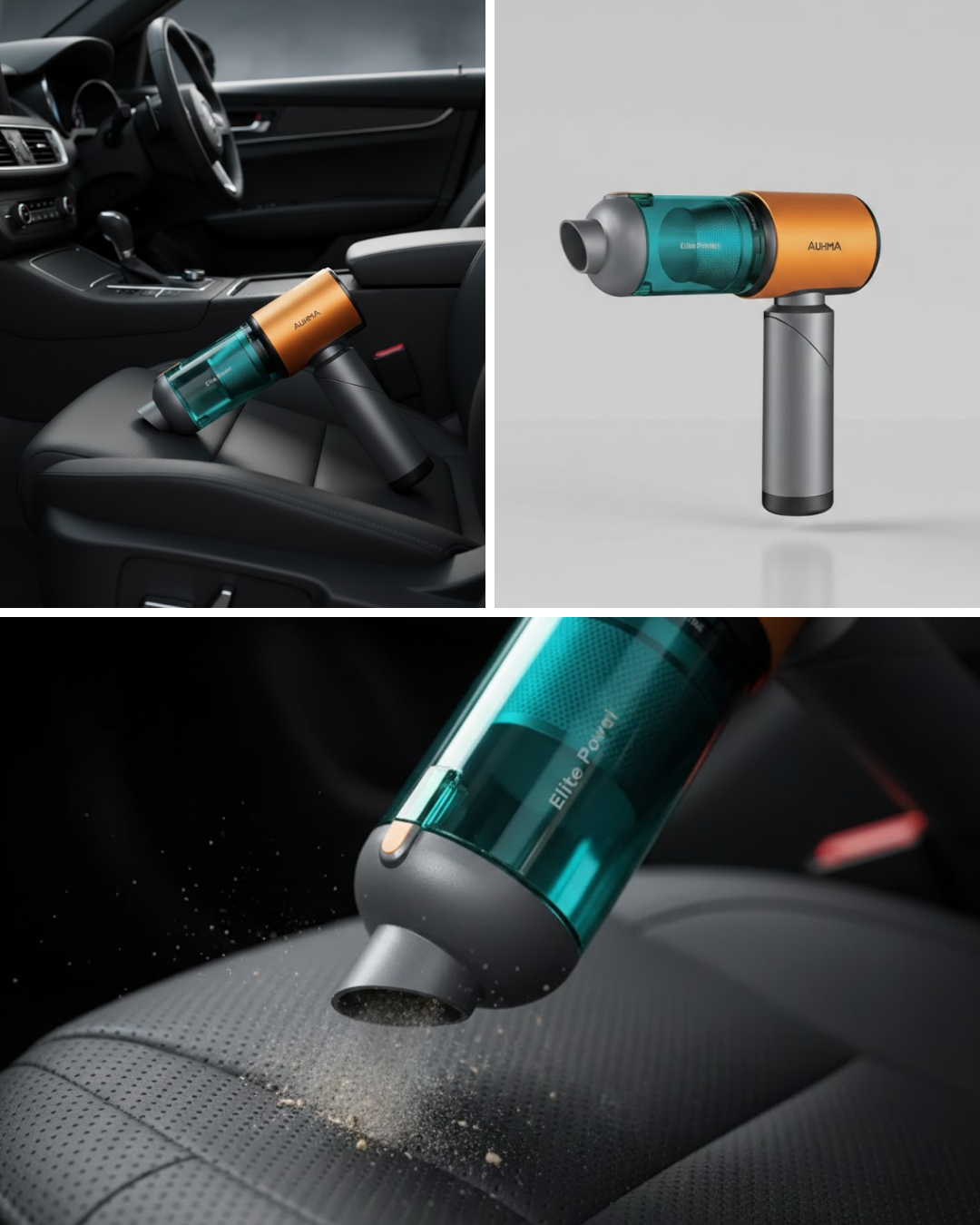 Araç İçin El Tipi Süpürge Güçlü Motor ve Uzun Pil Ömrü - Lisinya