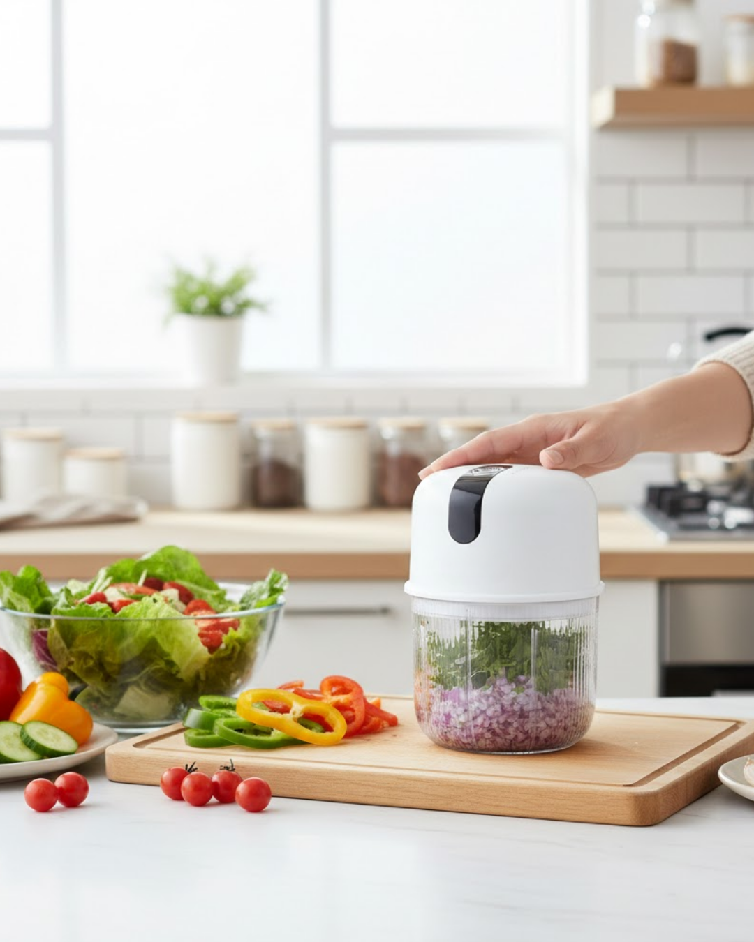 Mini Mutfak Robotu Sarımsak ve Sebze Doğrayıcı - Lisinya