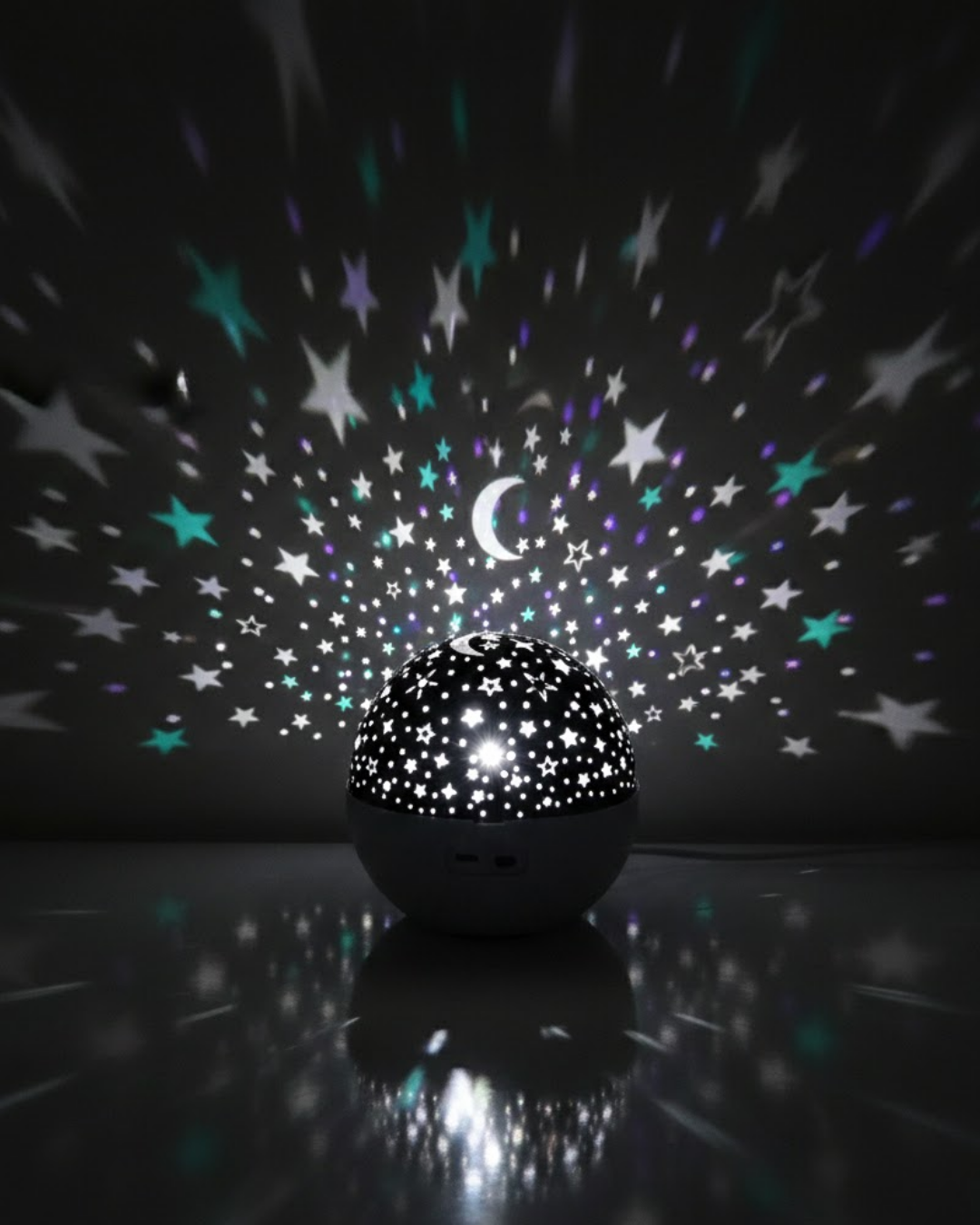 Zaman Ayarlı Fişli Yıldız Projektör Ortam Lambası - Lisinya