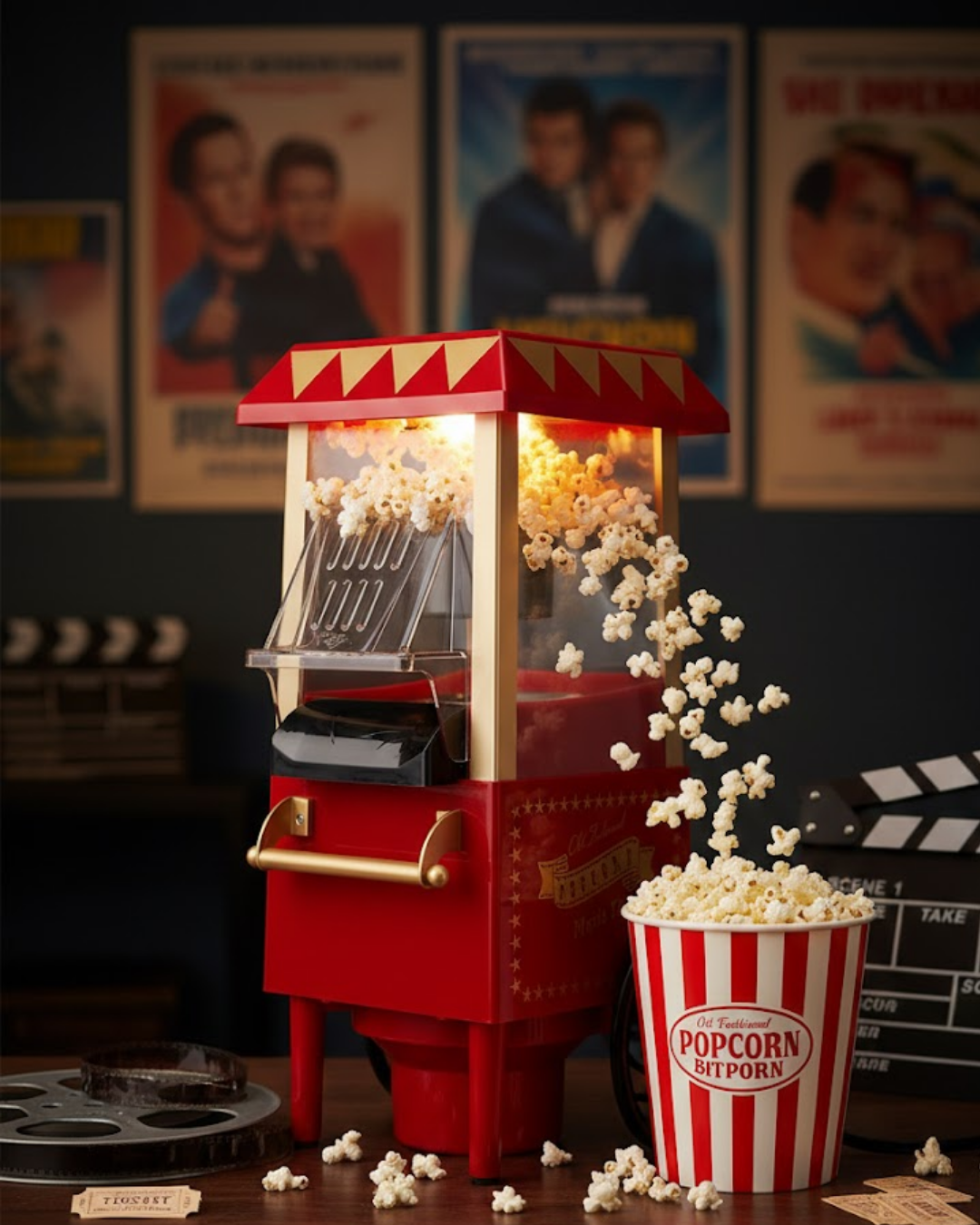 PG618 MISIR PATLATMA MAKİNESİ KIRMIZI - Lisinya