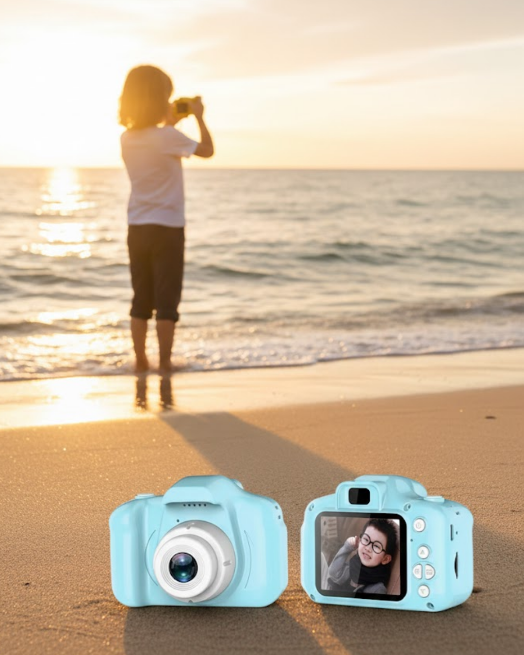 Mavi HD Taşınabilir Mini Dijital Kamera Video ve Fotoğraf Kayıt Özellikli - Lisinya