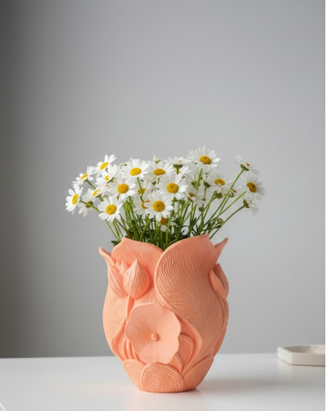 TURUNCU ÇİÇEK VAZO - Lisinya