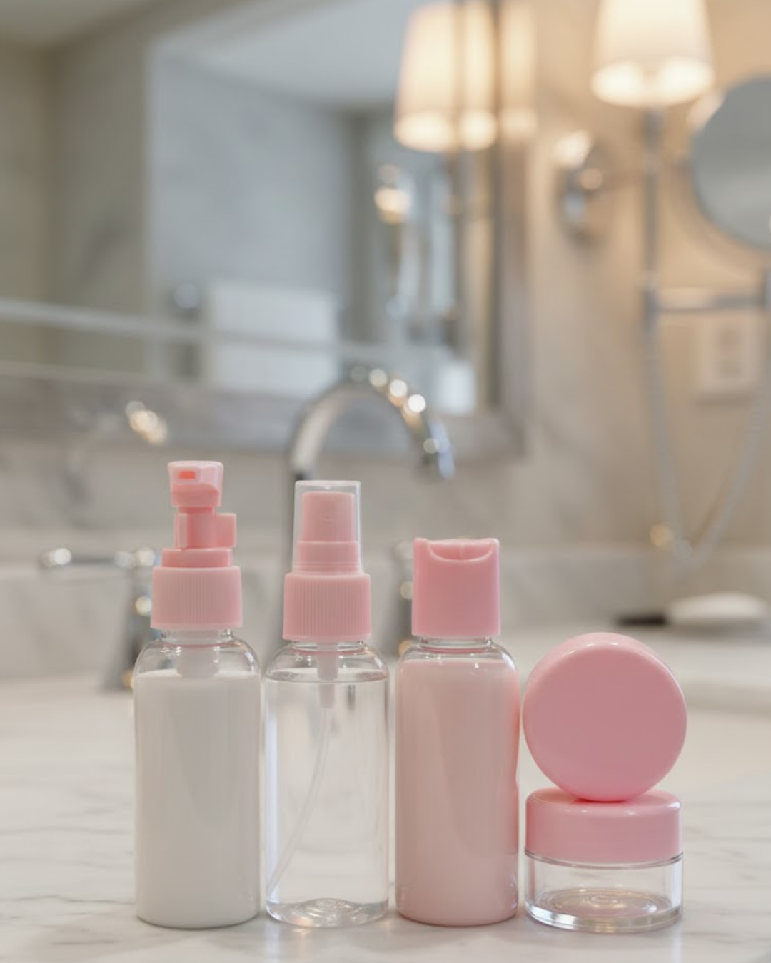 5Lİ SEYAHAT ŞİŞESİ PEMBE - Lisinya