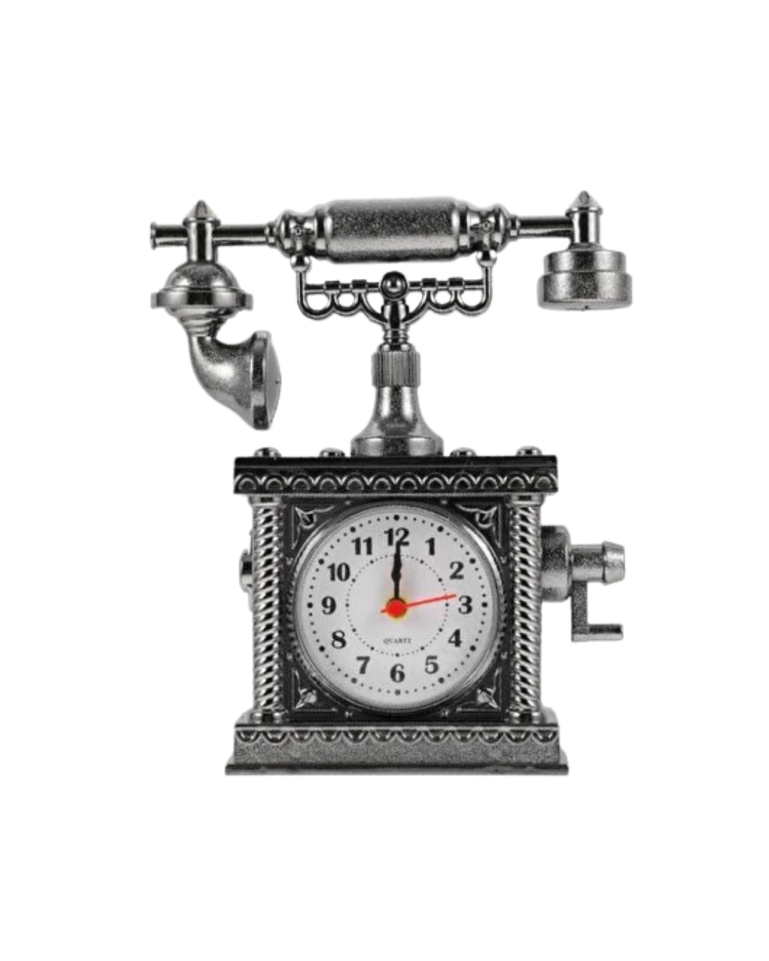 N8808B TELEFON ŞEKLİNDE ÇALAR SAAT GÜMÜŞ - Lisinya