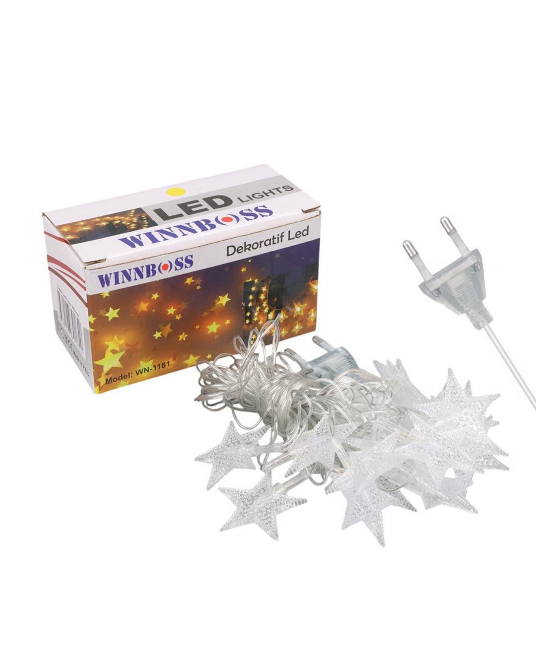 20 Yıldızlı LED Şerit Işık 5W Güç İç Mekan Parti ve Vitrin Süsleme - Lisinya