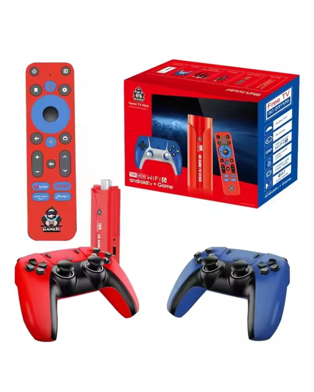 10K HD Android Oyun Konsolu 64GB Çift Kumandalı TV Stick - Lisinya 10K HD Android Oyun Konsolu 64GB Çift Kumandalı TV Stick - Lisinya