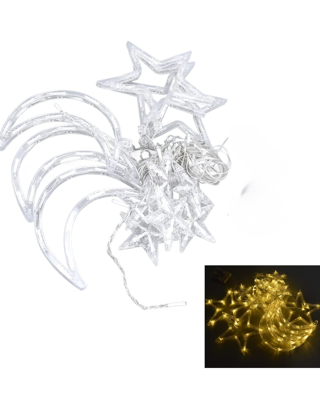 Ramazan Dekorasyon İçin Büyük Ay Yıldız Led Işık - Lisinya