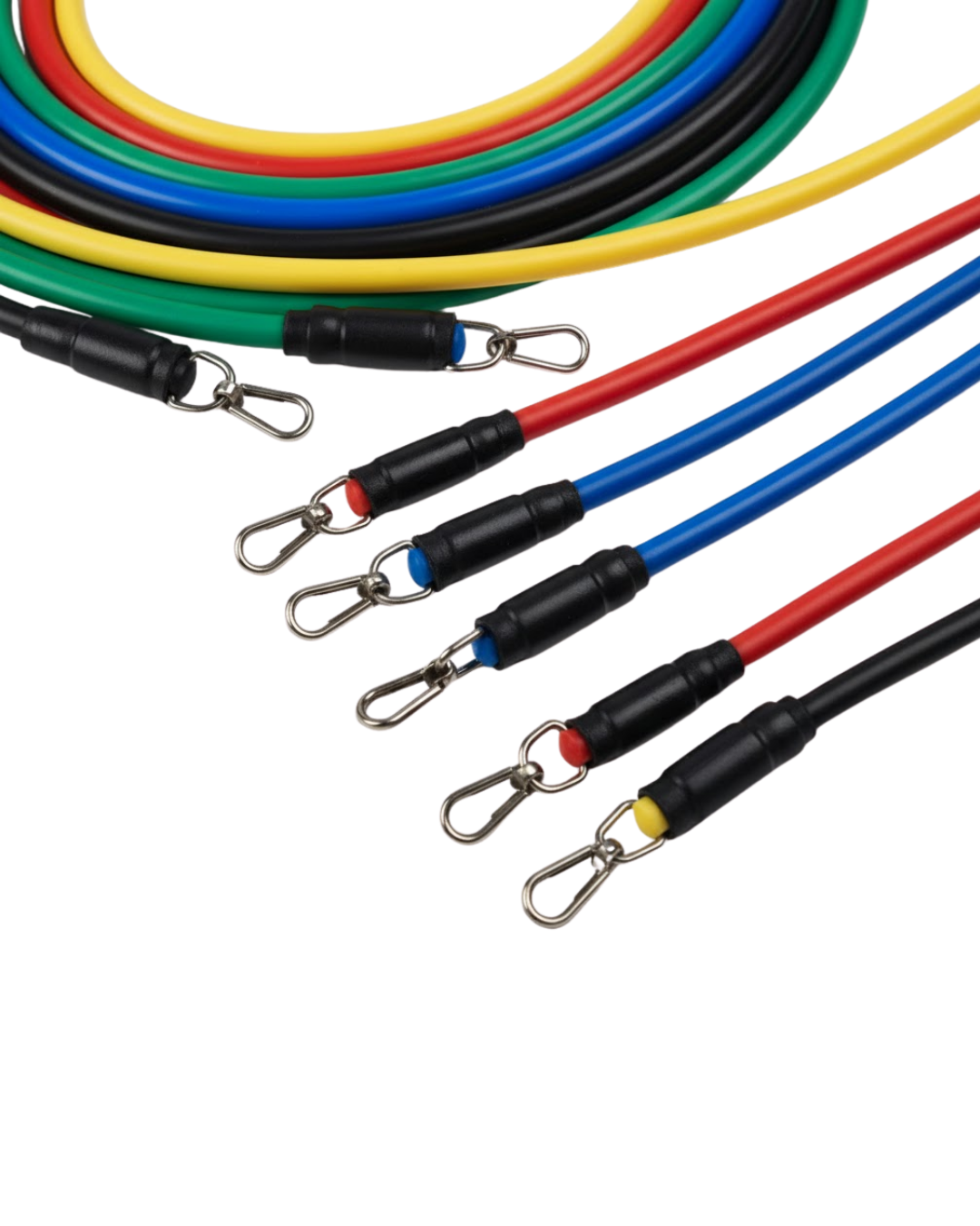 Direnç Seviyeli Pilates ve Fitness Egzersiz Bandı Seti Kapı Askılı - Lisinya