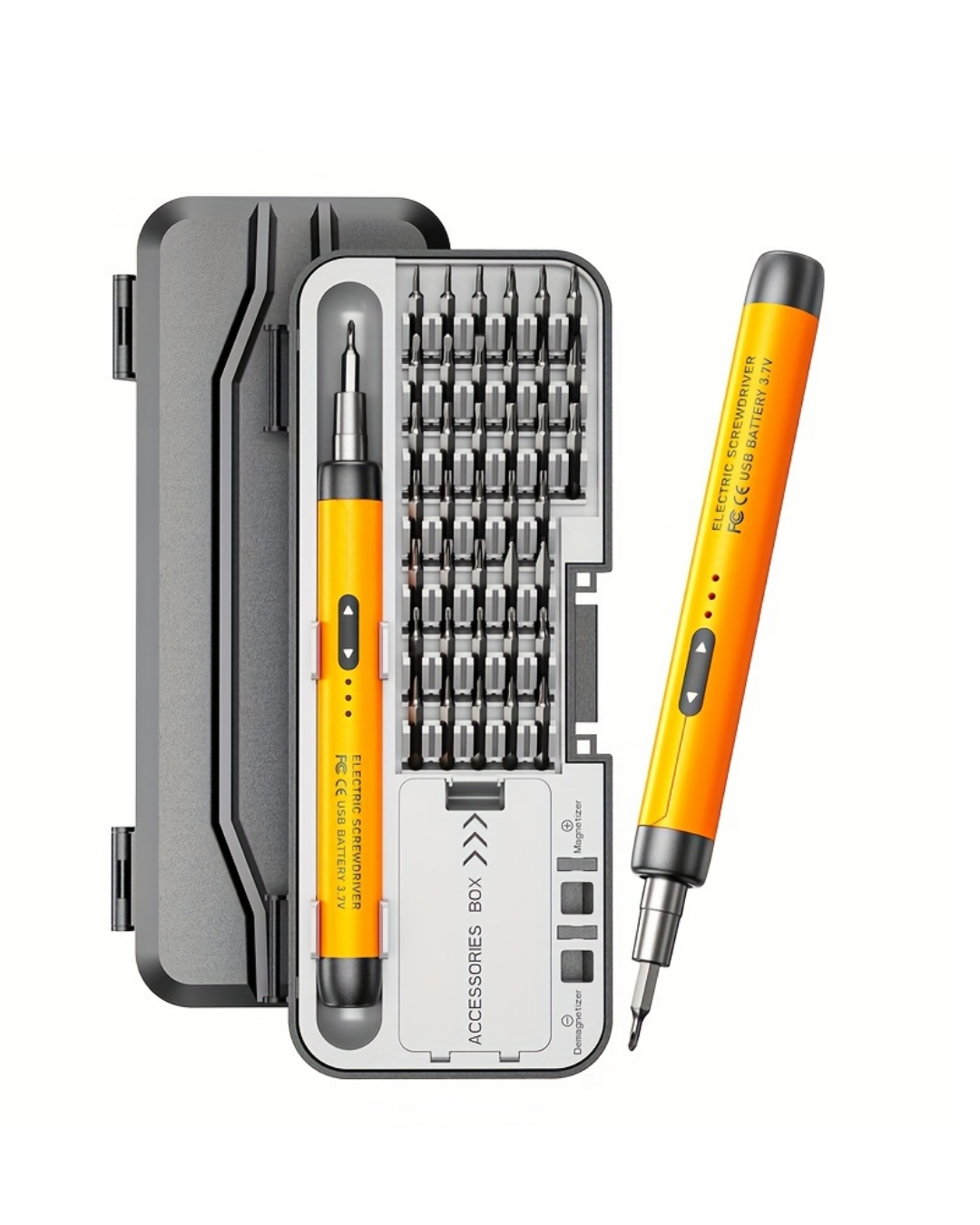 Type C Şarjlı Mini Elektrikli Tornavida 38 Uçlu Manyetik Tamir Kiti - Lisinya
