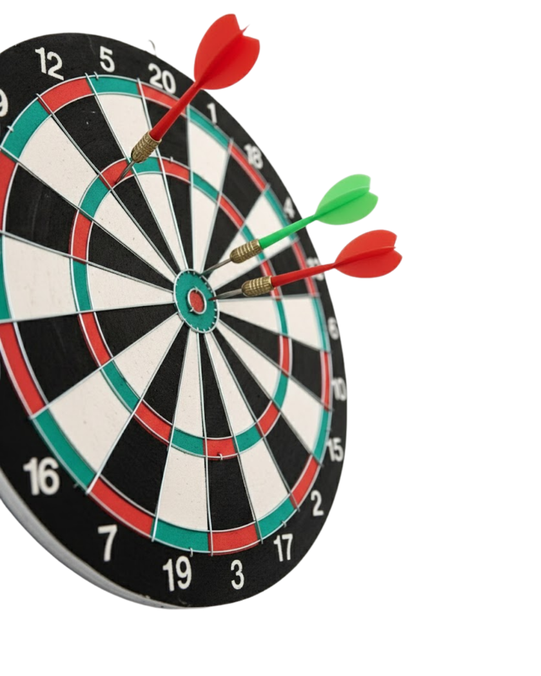 15 İnç Dart Tahtası Seti Dayanıklı Yapı 4 Metal Dart Oku - Lisinya