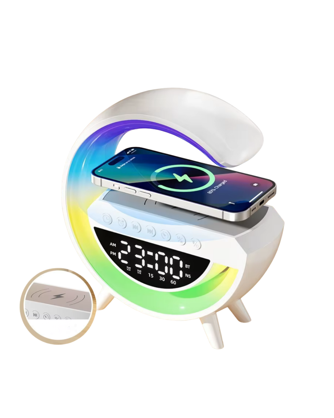 Kablosuz Bluetooth Hoparlör RGB Aydınlatmalı Çoklu Medya Destekli - Lisinya