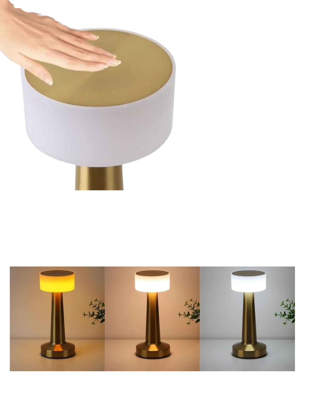 3 Renk Ayarlı LED Masa Lambası Dimmerli Modern Tasarım - Lisinya