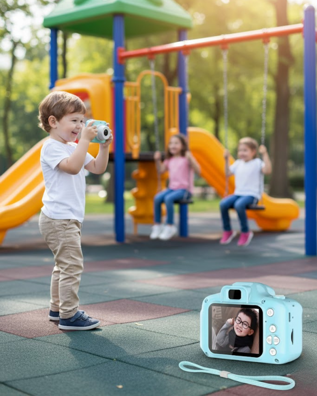 Mavi HD Mini Kamera Video Fotoğraf Çekimli Şarj Edilebilir Bataryalı Hafıza Kart Destekli - Lisinya