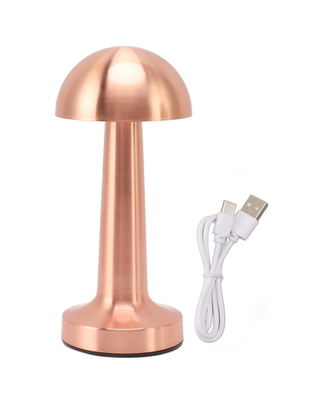 Şarjlı Mantar Masa Lambası 3 Seviyeli Dokunmatik LED USB Şarj Özellikli - Lisinya