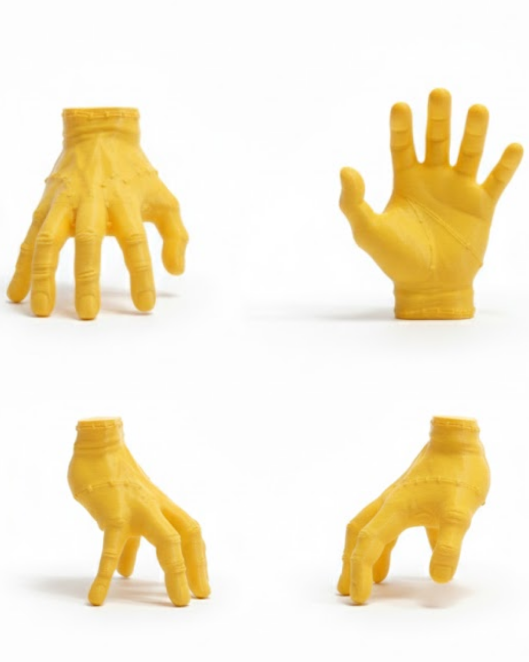 3D Dekoratif Sarı El Obje 17x16 cm Şık ve Dikkat Çekici Tasarım - Lisinya