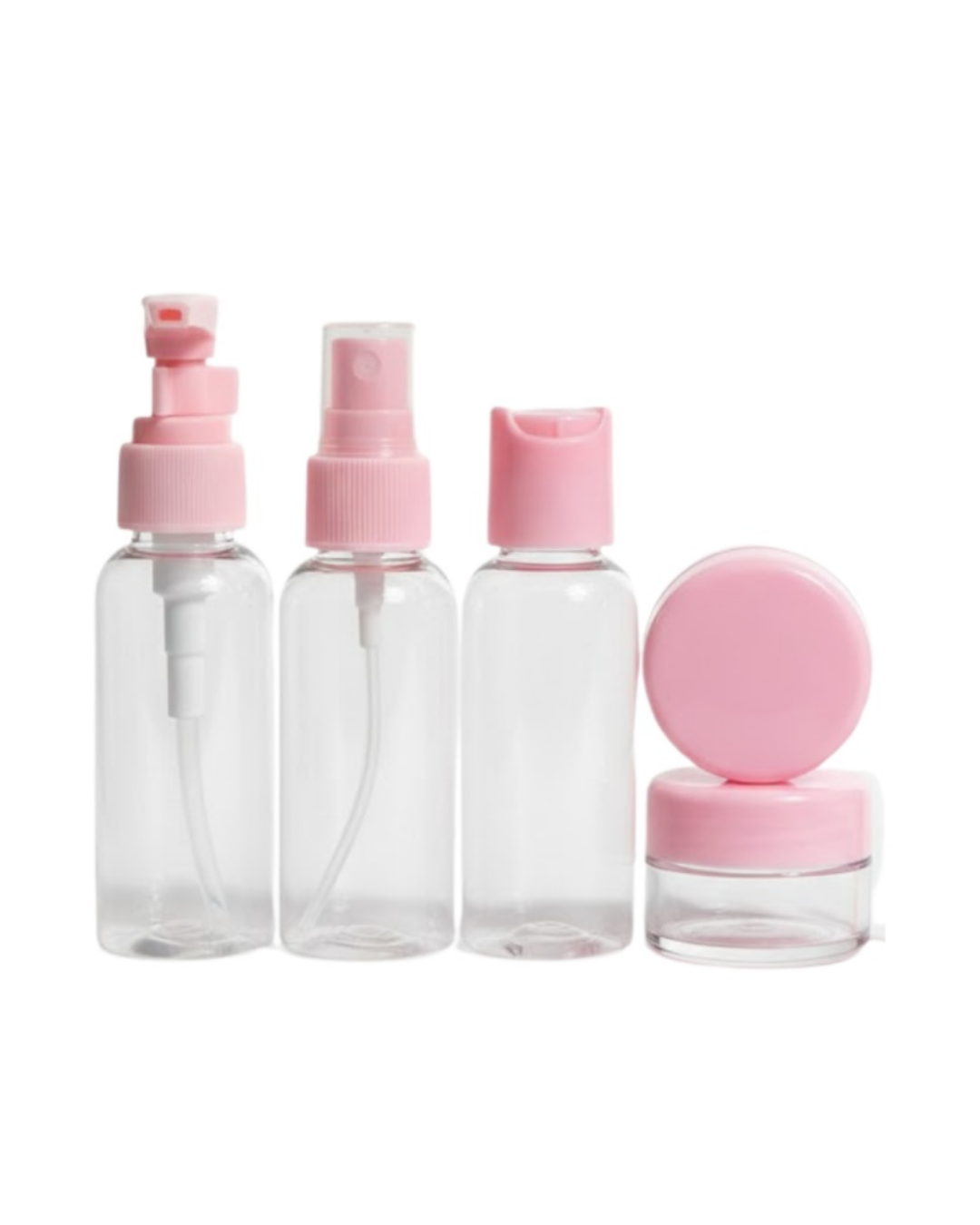 5 Parça Seyahat Boy Kozmetik Seti Şeffaf Düzenleyici - Lisinya