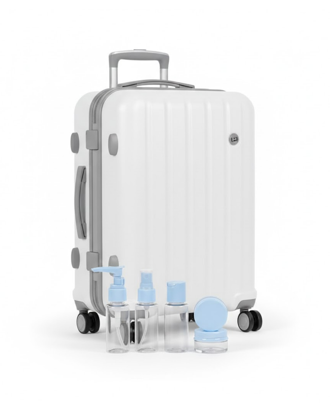5’li Seyahat Dolum Şişe Seti 30 ml Şeffaf Taşıma Çantalı - Lisinya