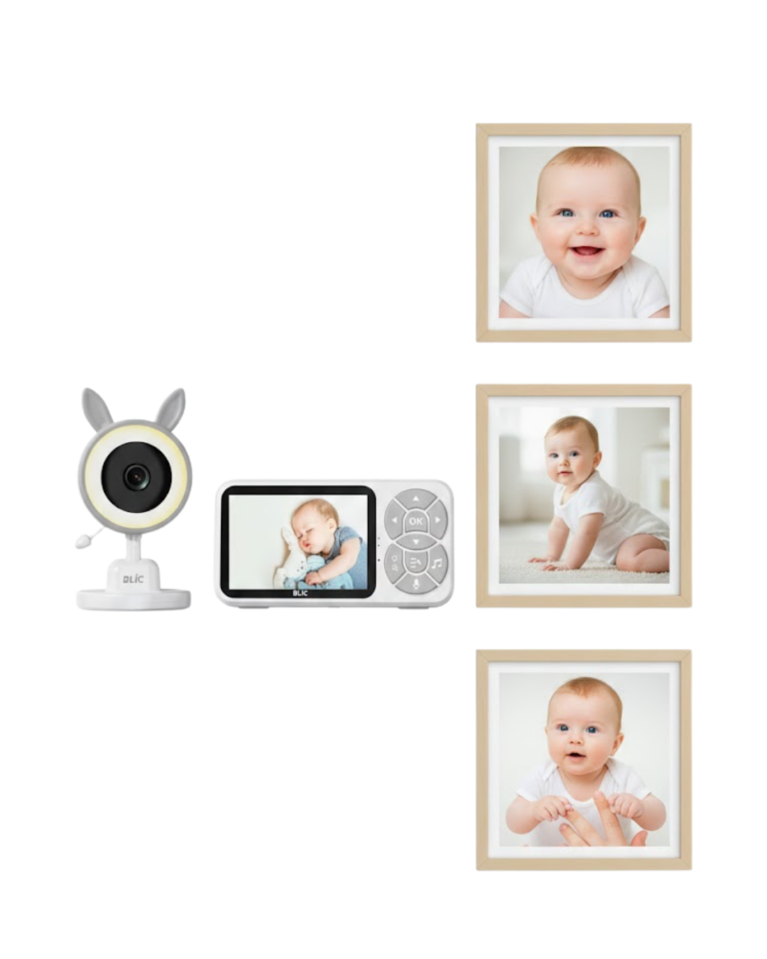 Gece Görüşlü Bebek Telsizi Besleme Hatırlatıcılı LCD Ekran - Lisinya