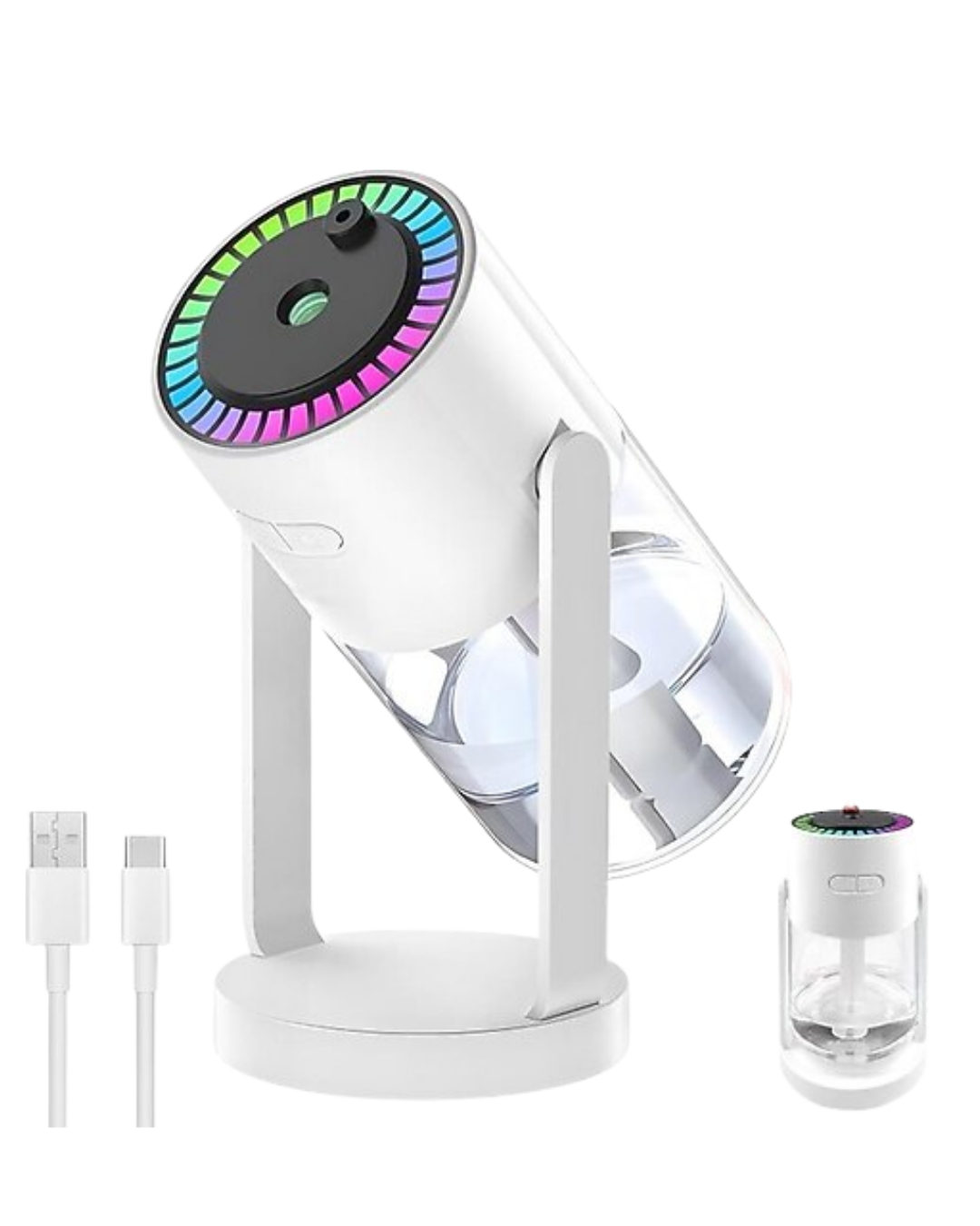 Yıldızlı Projektör Hava Nemlendirici Ultrasonik Buhar ve RGB Işık - Lisinya