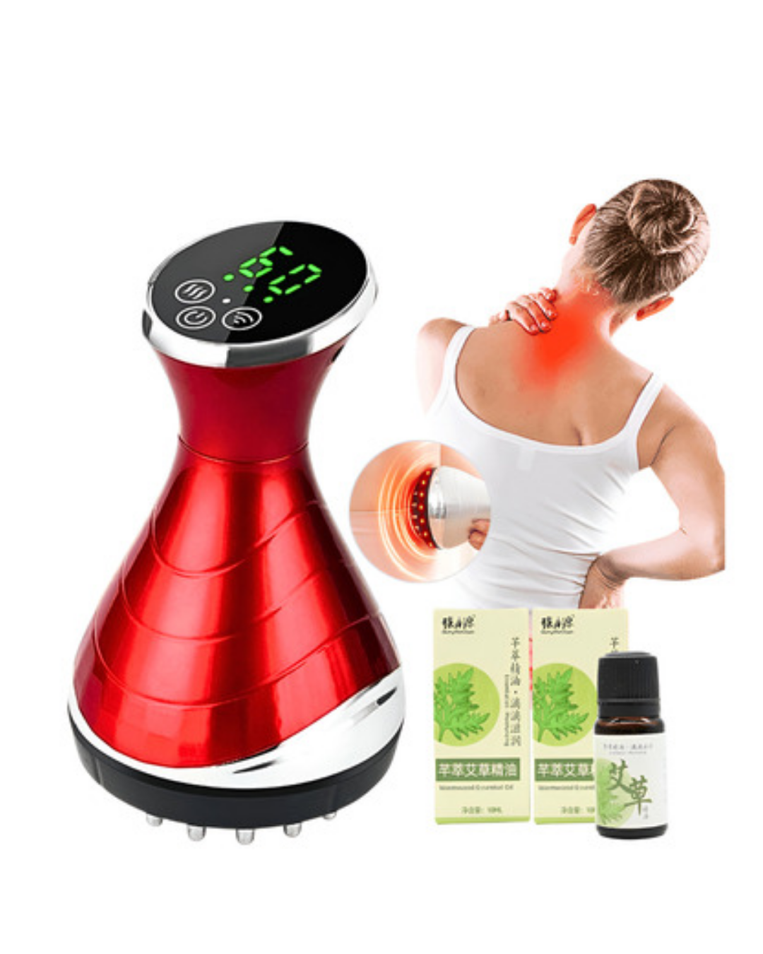 Vakumlu Isı Veren Masaj Cihazı Kas Gevşetici Ev Tipi Kupa Aleti - Lisinya