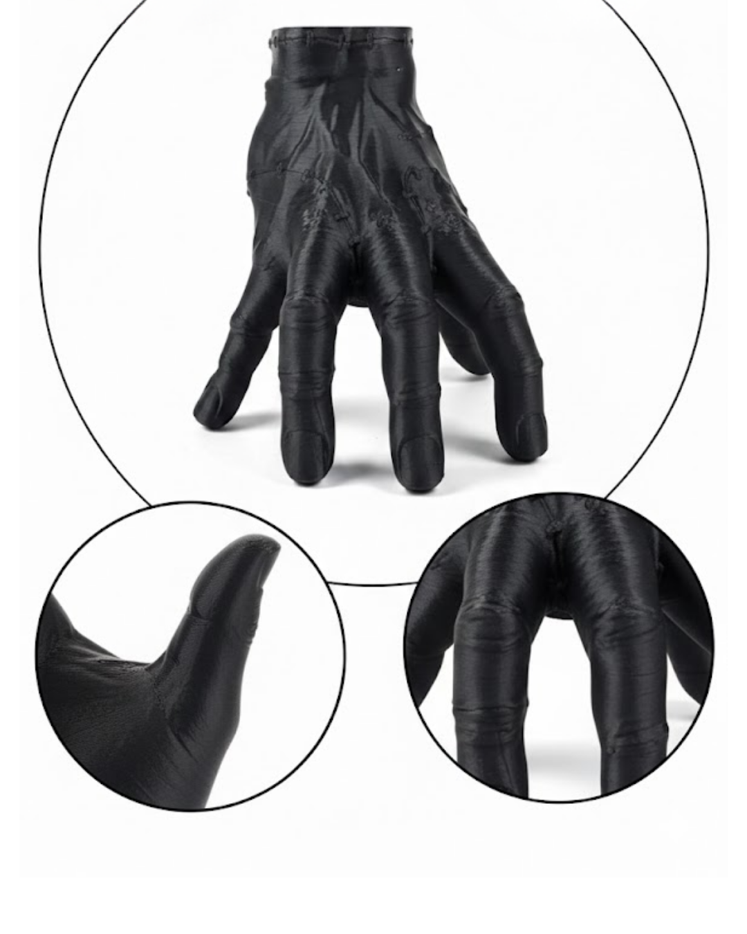 3D Dekoratif Siyah El Obje 17x16 cm Gotik ve Modern Aksesuar - Lisinya