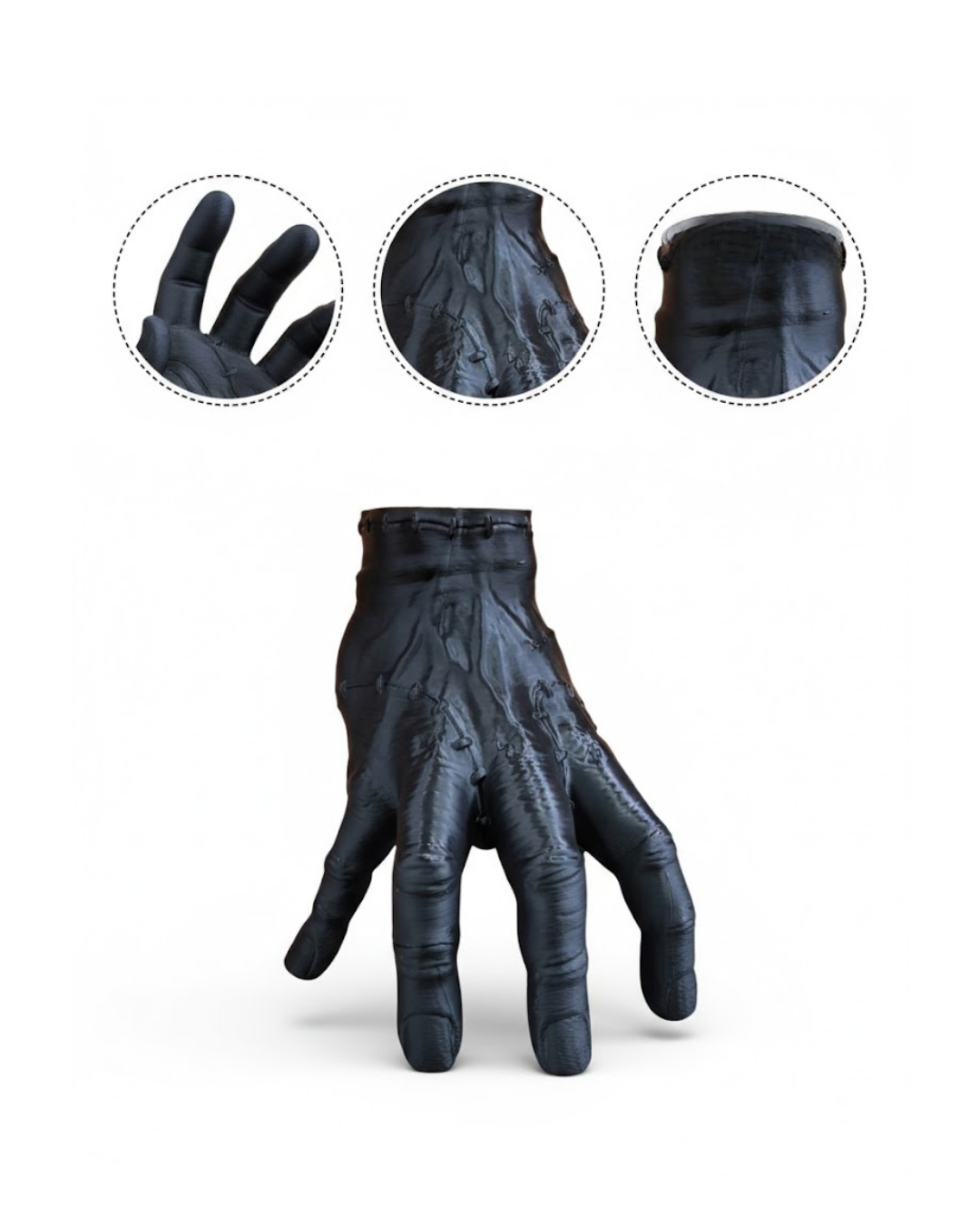 3D Dekoratif Siyah El Obje 27x22 cm Sanatsal ve Şık Aksesuar - Lisinya