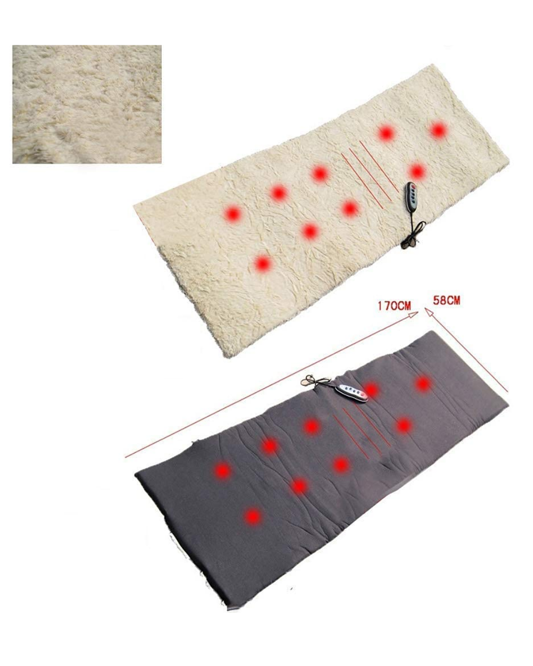 Isıtmalı Titreşimli Masaj Yatağı Tüm Vücut Rahatlatıcı Sistem - Lisinya