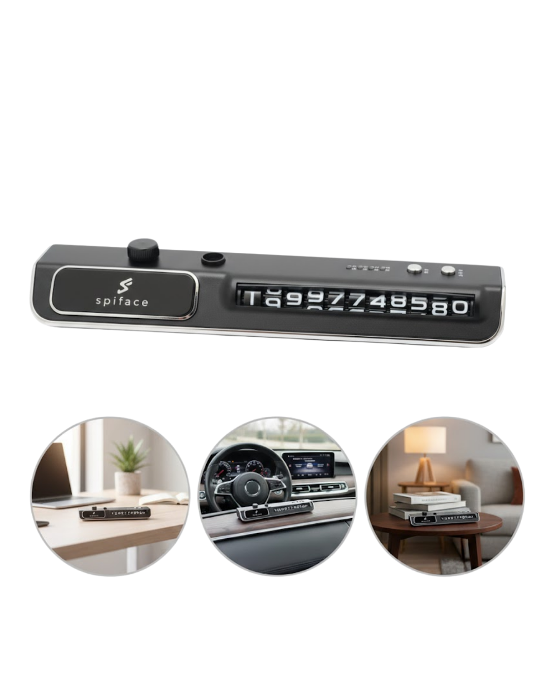 Araç Ön Cam Nemlendirici Telefon Numarası Gösterme Aparatı LED Işıklı - Lisinya