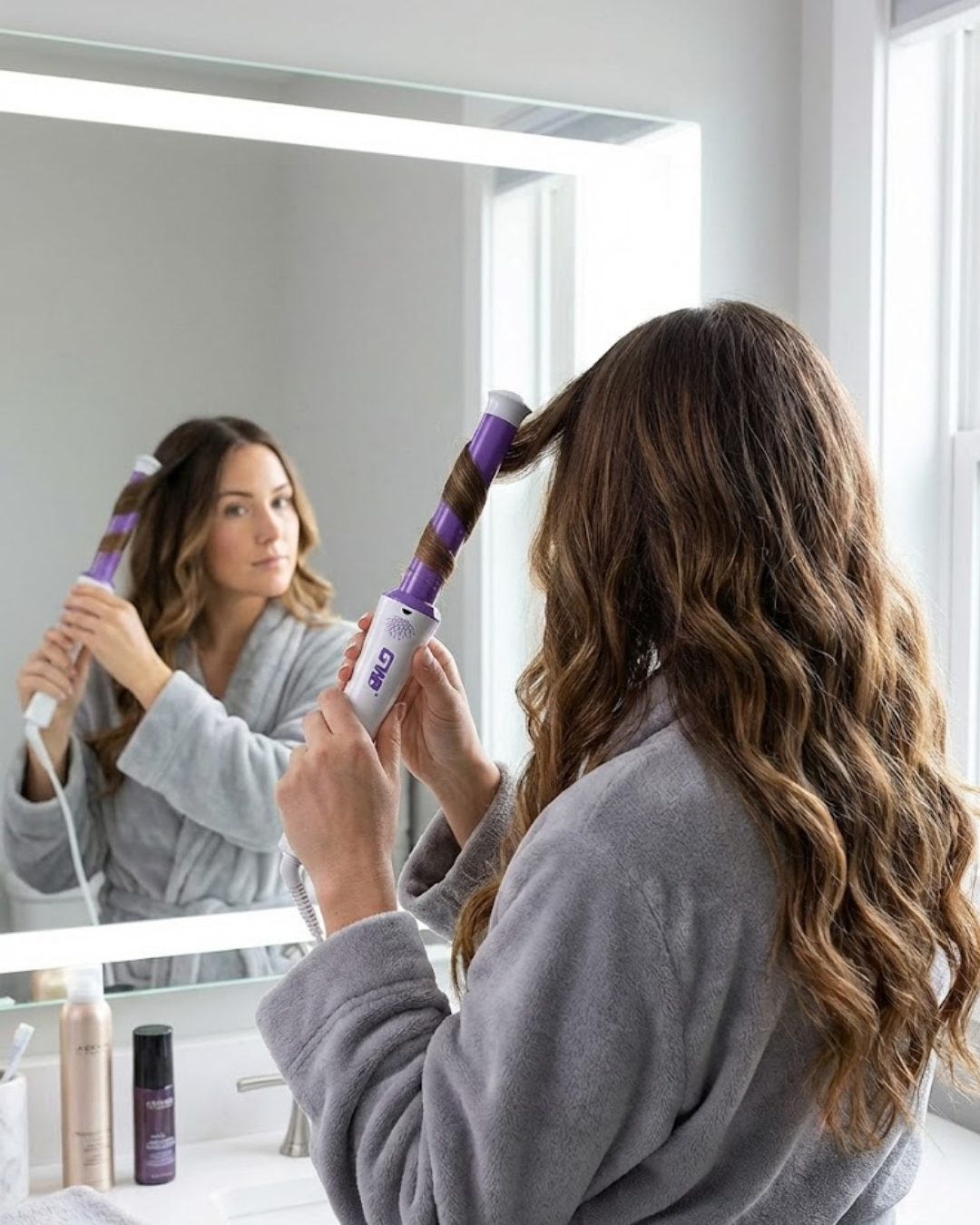 Profesyonel Saç Kıvırma Makinesi – 32 mm Geniş Bukle Maşası - Lisinya