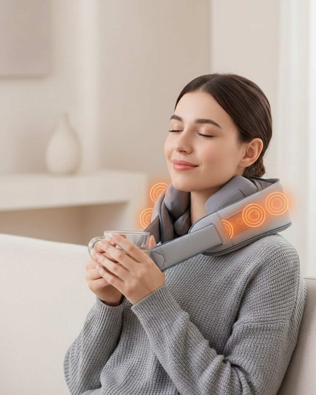 1800mAh Pil Kapasiteli Boyun Masaj Aleti - Lisinya 1800mAh Pil Kapasiteli Boyun Masaj Aleti - Lisinya