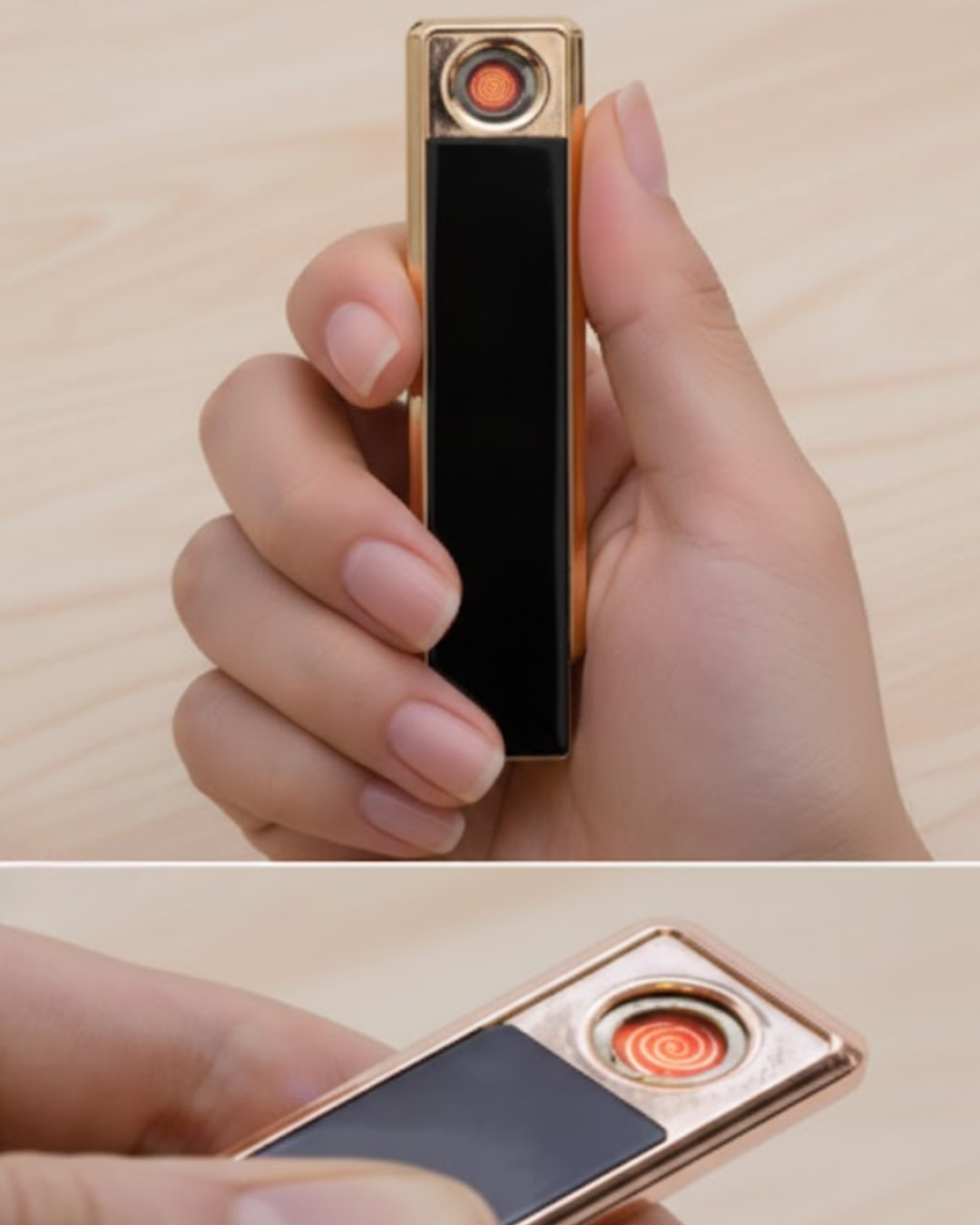 Rüzgar Geçirmez Elektronik Çakmak – Modern Tasarım, Metal Gövde - Lisinya