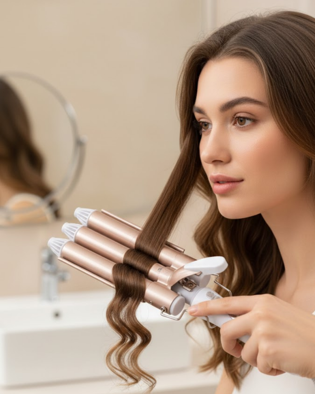 Ayarlanabilir Isılı Bukle Saç Maşası - Lisinya