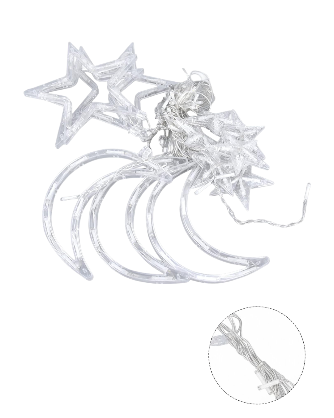 Ramazan Dekorasyon İçin Büyük Ay Yıldız Led Işık - Lisinya