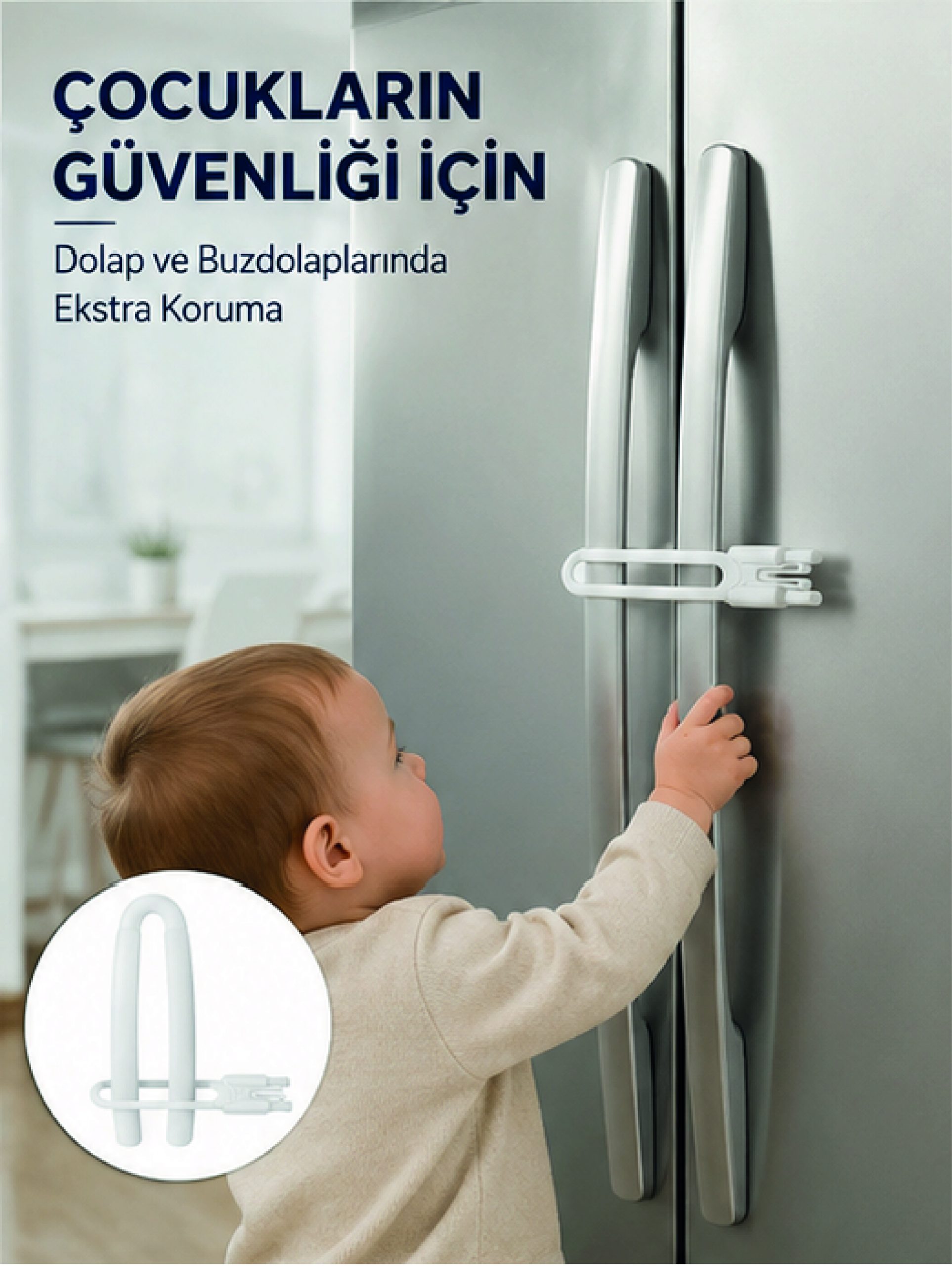 4 Adet Dolap Kapak Kilidi Ev İçi Güvenlik İçin Pratik Koruma Seti - Lisinya 4 Adet Dolap Kapak Kilidi Ev İçi Güvenlik İçin Pratik Koruma Seti - Lisinya