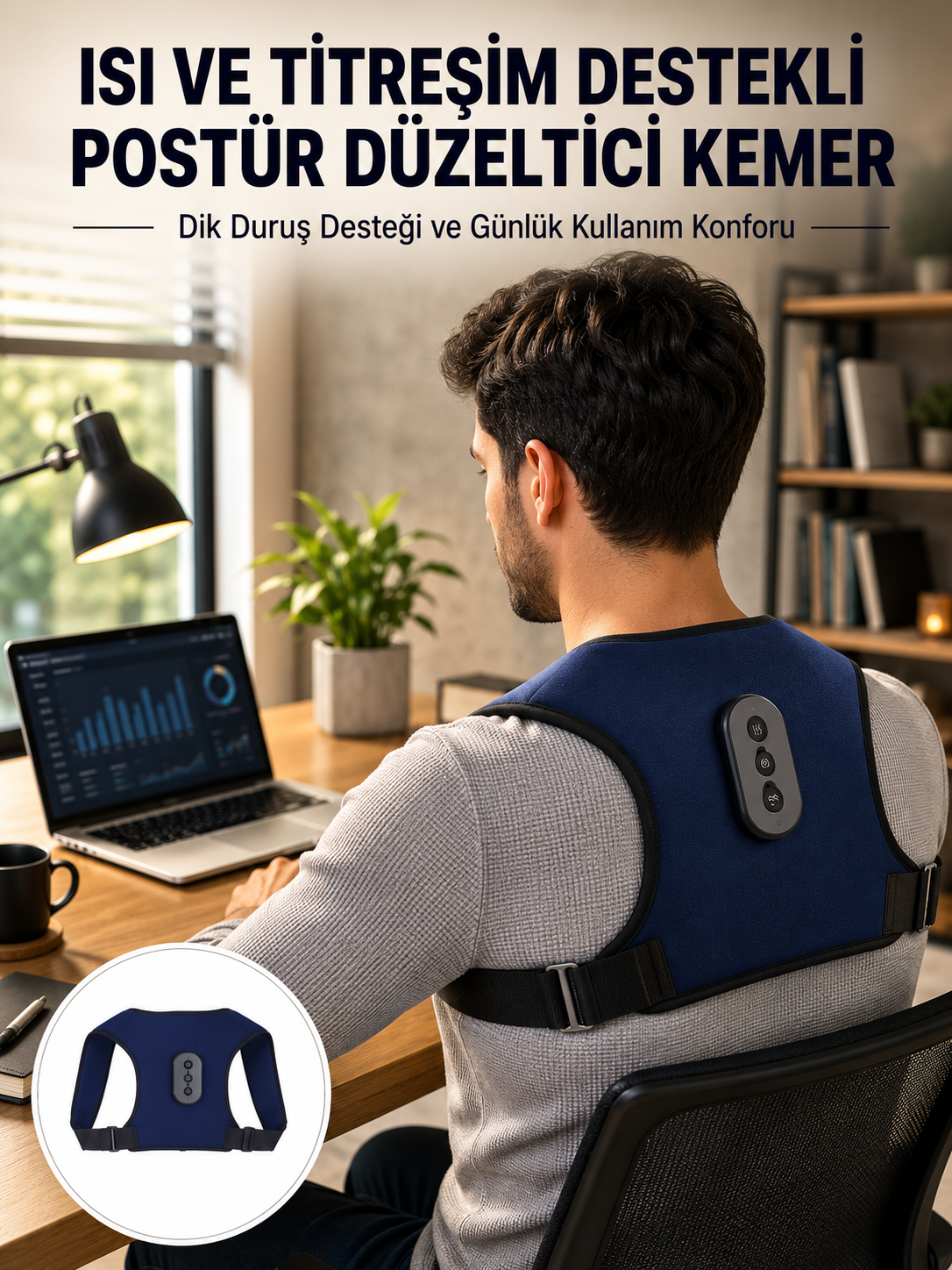 Postür Düzeltici Masaj Kemeri Titreşim Isıtma ve Destek Sistemi Yeni Nesil - Lisinya Postür Düzeltici Masaj Kemeri Titreşim Isıtma ve Destek Sistemi Yeni Nesil - Lisinya