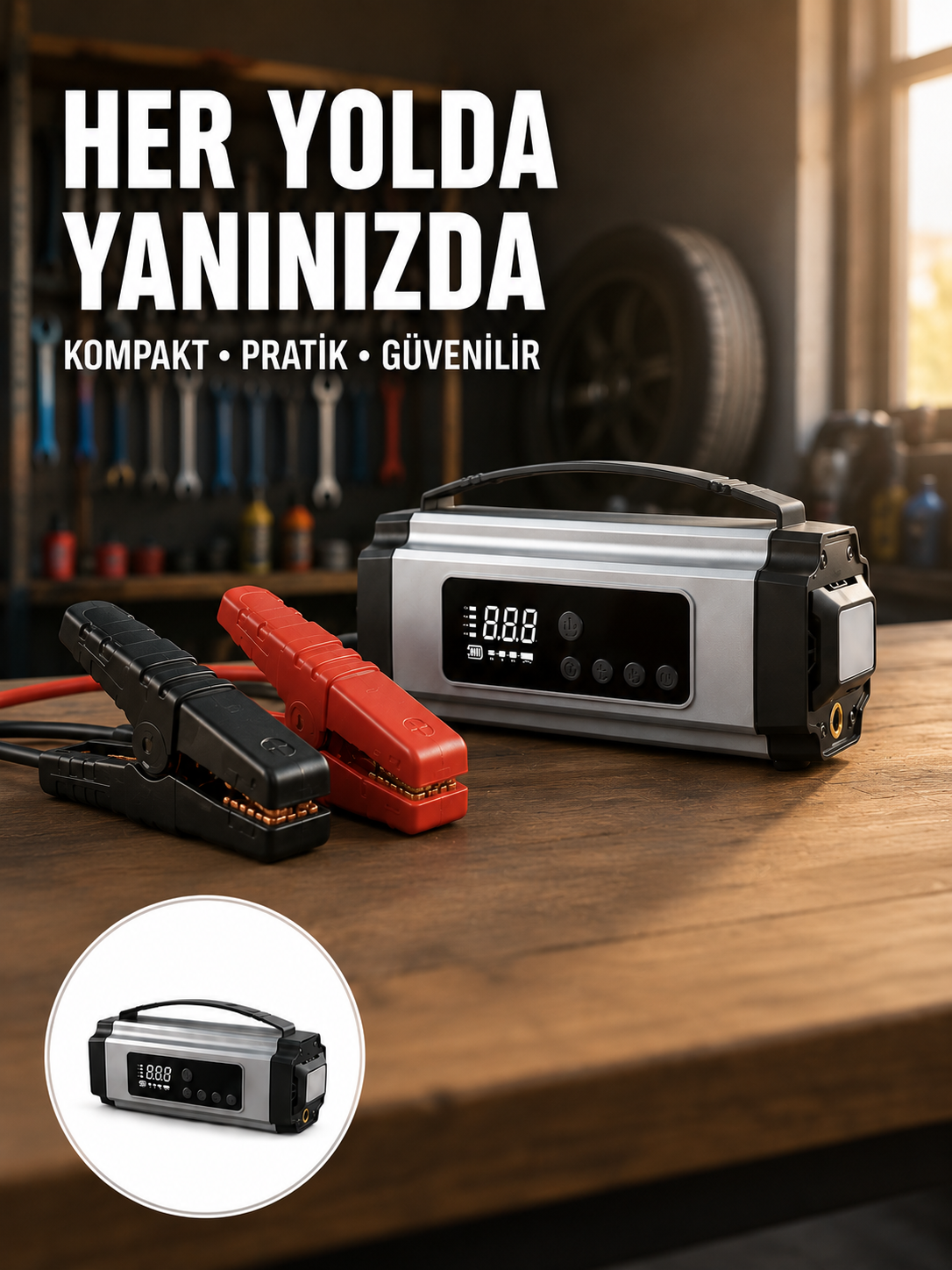 Acil Durumlar İçin Çok Fonksiyonlu Araç Akü Takviyesi Hava Kompresörü ve Güç Kaynağı - Lisinya Acil Durumlar İçin Çok Fonksiyonlu Araç Akü Takviyesi Hava Kompresörü ve Güç Kaynağı - Lisinya