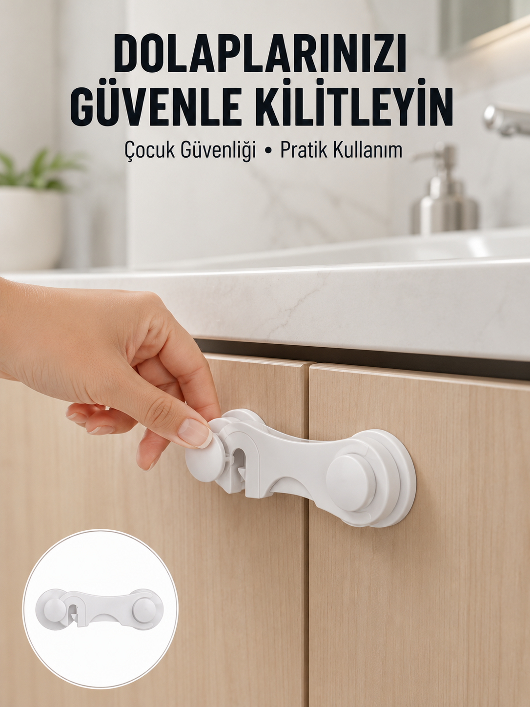 4 Adet Bebek Güvenlik Dolap Kilidi Çift Taraflı Bantlı Kolay Montajlı Emniyet Seti - Lisinya 4 Adet Bebek Güvenlik Dolap Kilidi Çift Taraflı Bantlı Kolay Montajlı Emniyet Seti - Lisinya