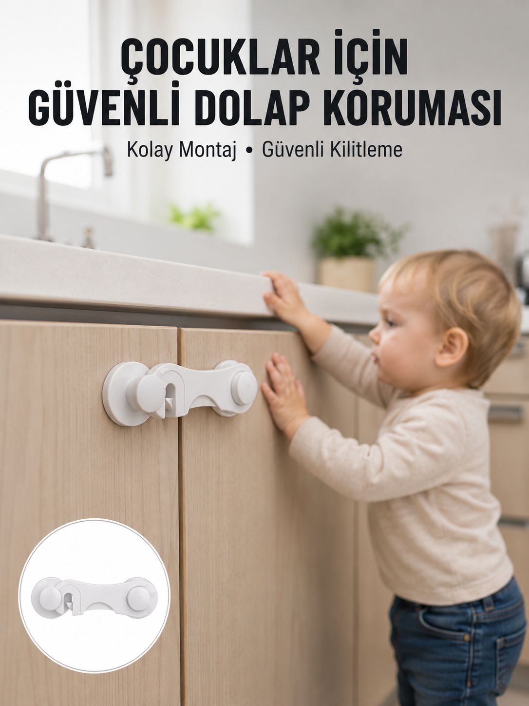 4 Adet Dolap ve Çekmece Emniyet Kilidi Çift Taraflı Bantlı Güvenli Tasarım - Lisinya 4 Adet Dolap ve Çekmece Emniyet Kilidi Çift Taraflı Bantlı Güvenli Tasarım - Lisinya