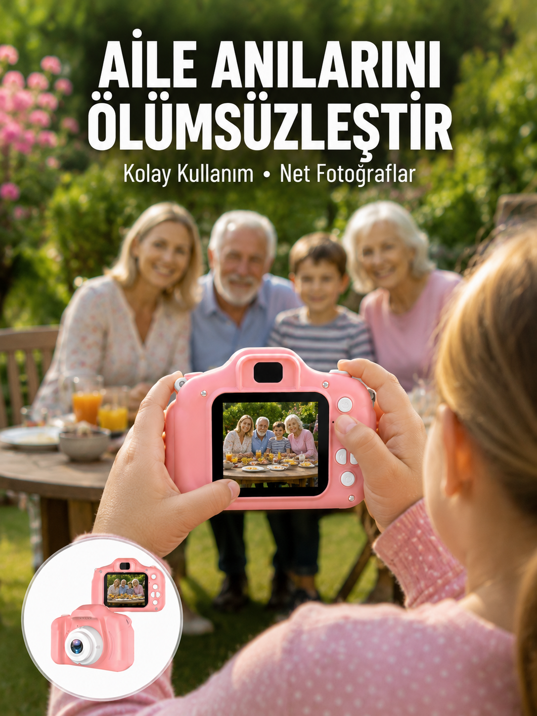 Taşınabilir HD Dijital Kamera Video Kayıt Fotoğraf Çekim USB Bağlantılı Şarjlı - Lisinya Taşınabilir HD Dijital Kamera Video Kayıt Fotoğraf Çekim USB Bağlantılı Şarjlı - Lisinya