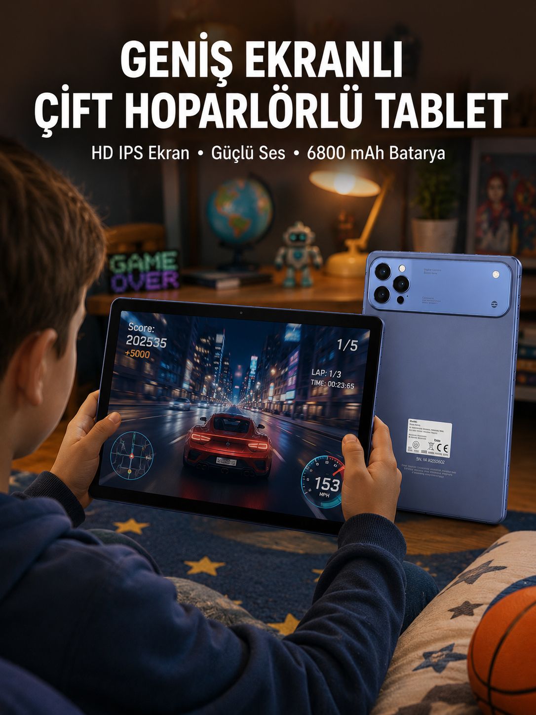 10.1 İnç Tablet 6800 mAh Batarya Çift Hoparlörlü - Lisinya 10.1 İnç Tablet 6800 mAh Batarya Çift Hoparlörlü - Lisinya