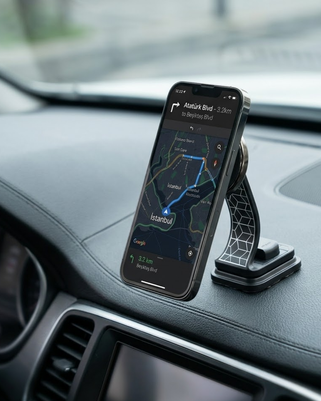 Katlanabilir Manyetik Araç Telefon Tutucu 360 Derece Döner Stand - Lisinya