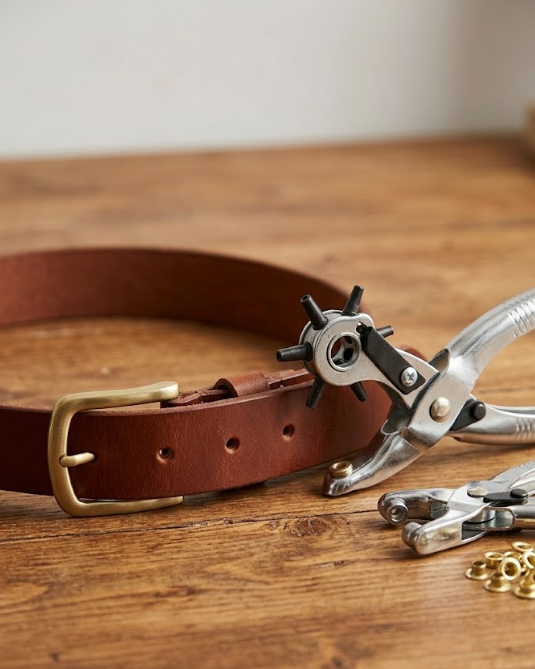 Kemer Delme Aparatı 2li Set Deri Kemer Çanta Ayakkabı Delme Pensesi - Lisinya