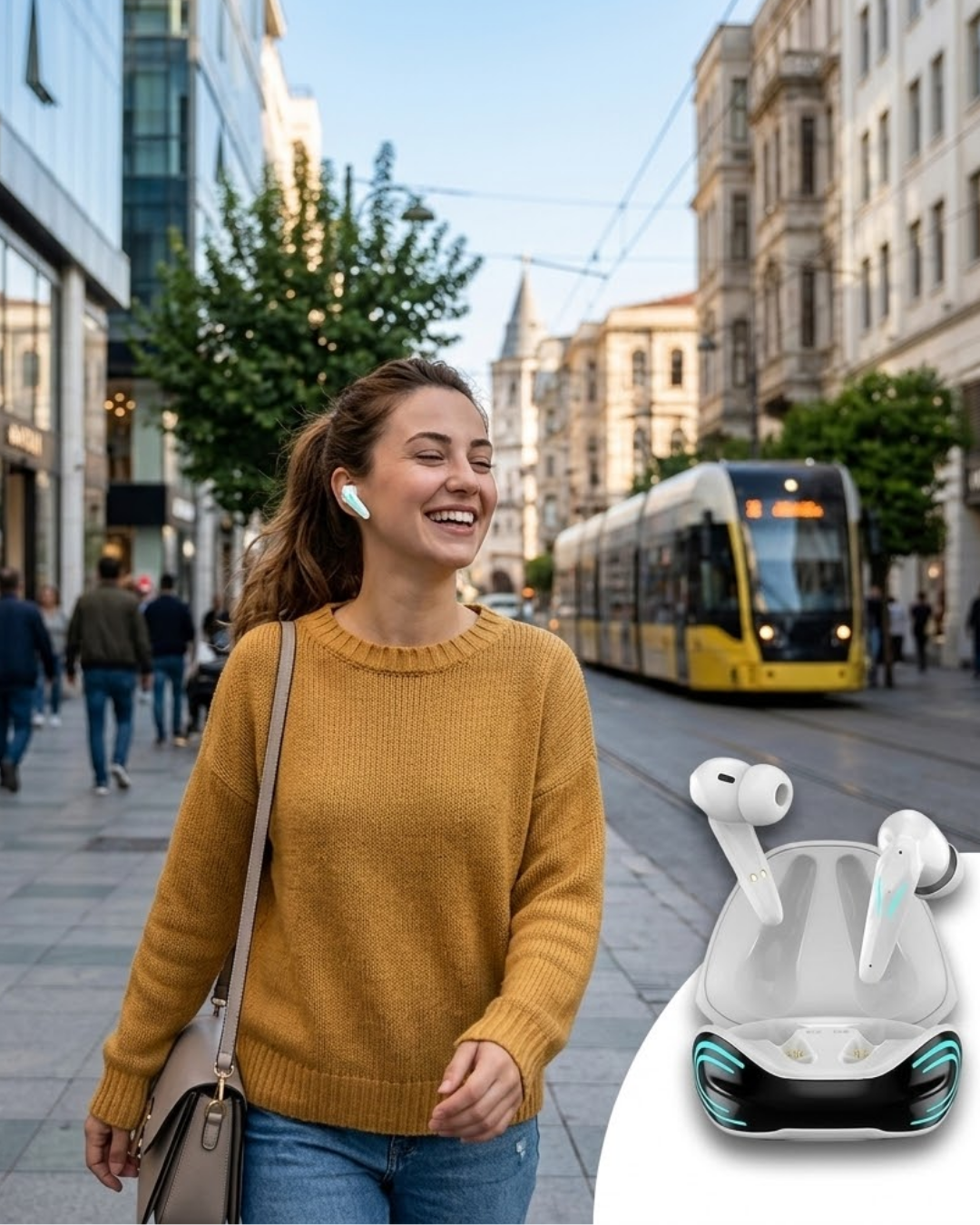 Bluetooth Oyuncu Kulaklığı Kablosuz Kulaklık iPhone 11 iPhone 13 Samsung S23 Xiaomi Redmi Note 12 Uyumlu - Lisinya