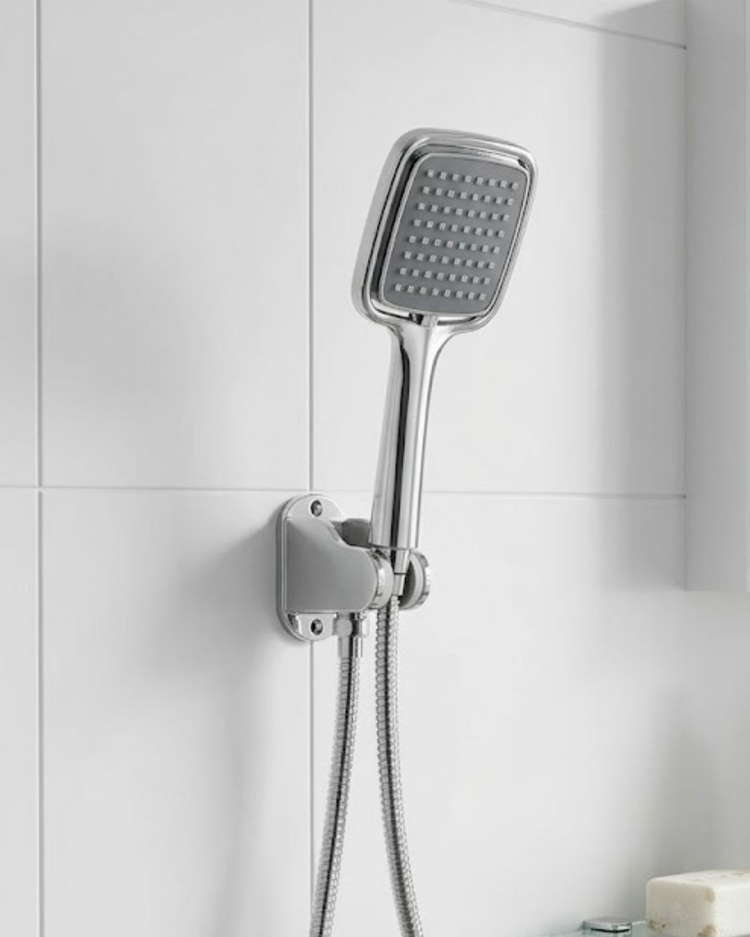 Siyah Duş Seti El Duşu Başlığı Spiral Hortum ve Duvar Askısı Banyo Duş Seti - Lisinya