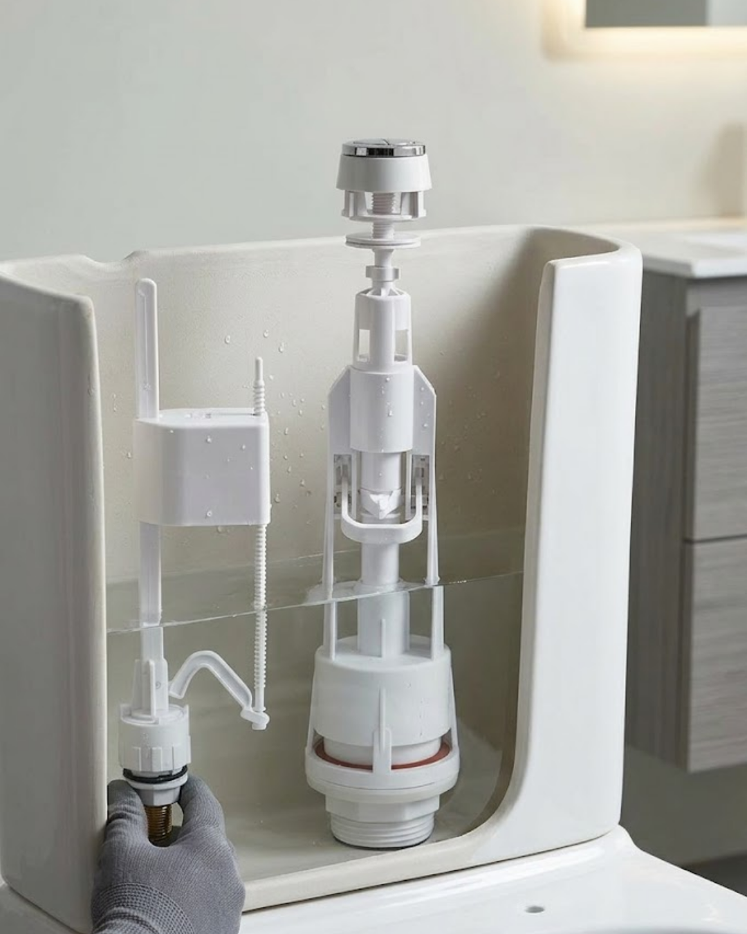 Basmalı Vitrifiye Rezervuar İç Takımı Ayarlanabilir Sessiz Dolumlu Klozet Rezervuar Mekanizması - Lisinya Basmalı Vitrifiye Rezervuar İç Takımı Ayarlanabilir Sessiz Dolumlu Klozet Rezervuar Mekanizması - Lisinya