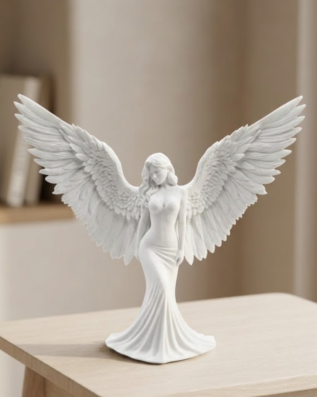 Dekoratif Melek İnsan Figürlü 3D Heykel Biblo Modern Ev Dekoru - Lisinya