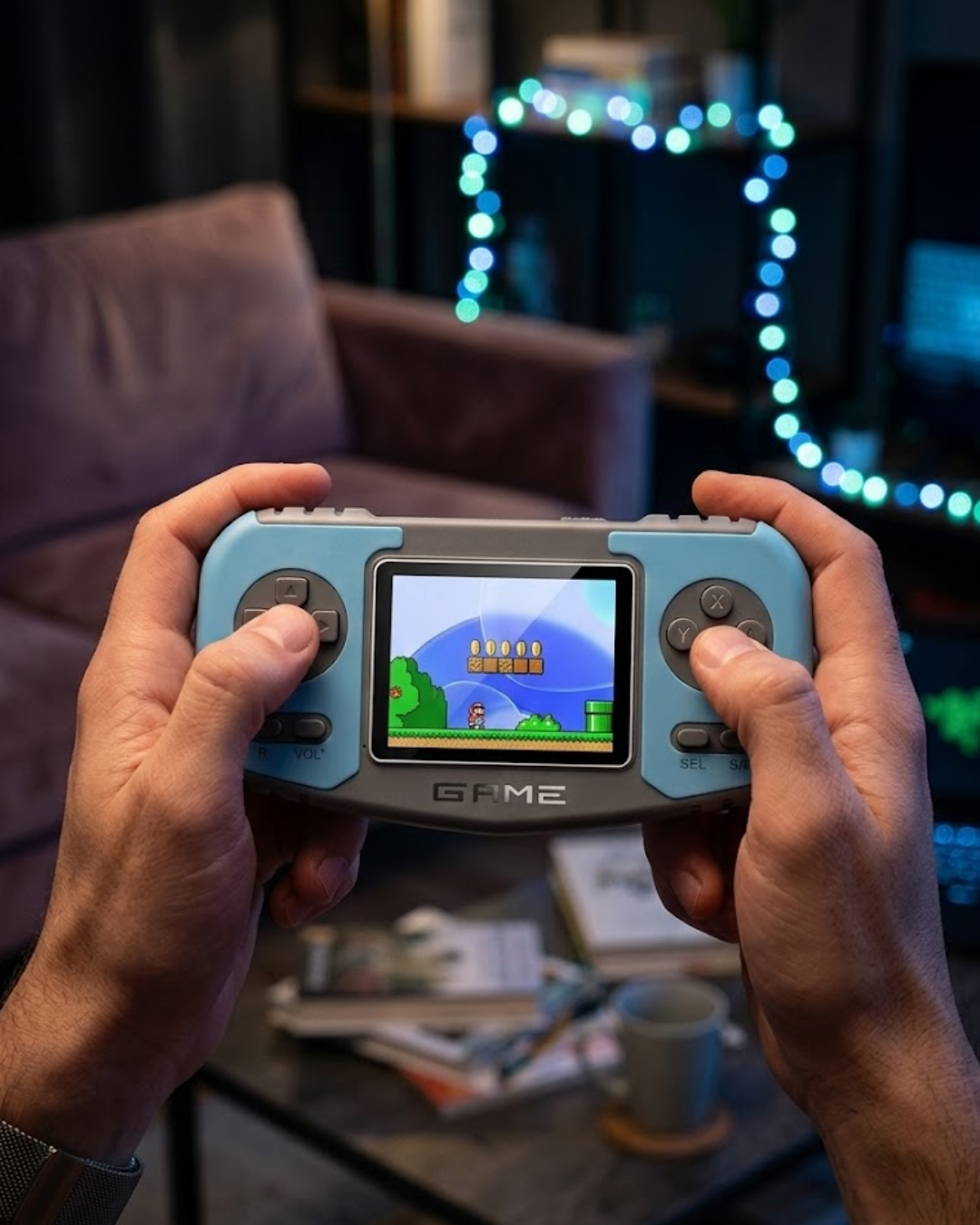 Taşınabilir Retro Oyun Konsolu Dahili Oyunlar TV Bağlantılı Şarjlı El Tipi Oyun Cihazı - Lisinya