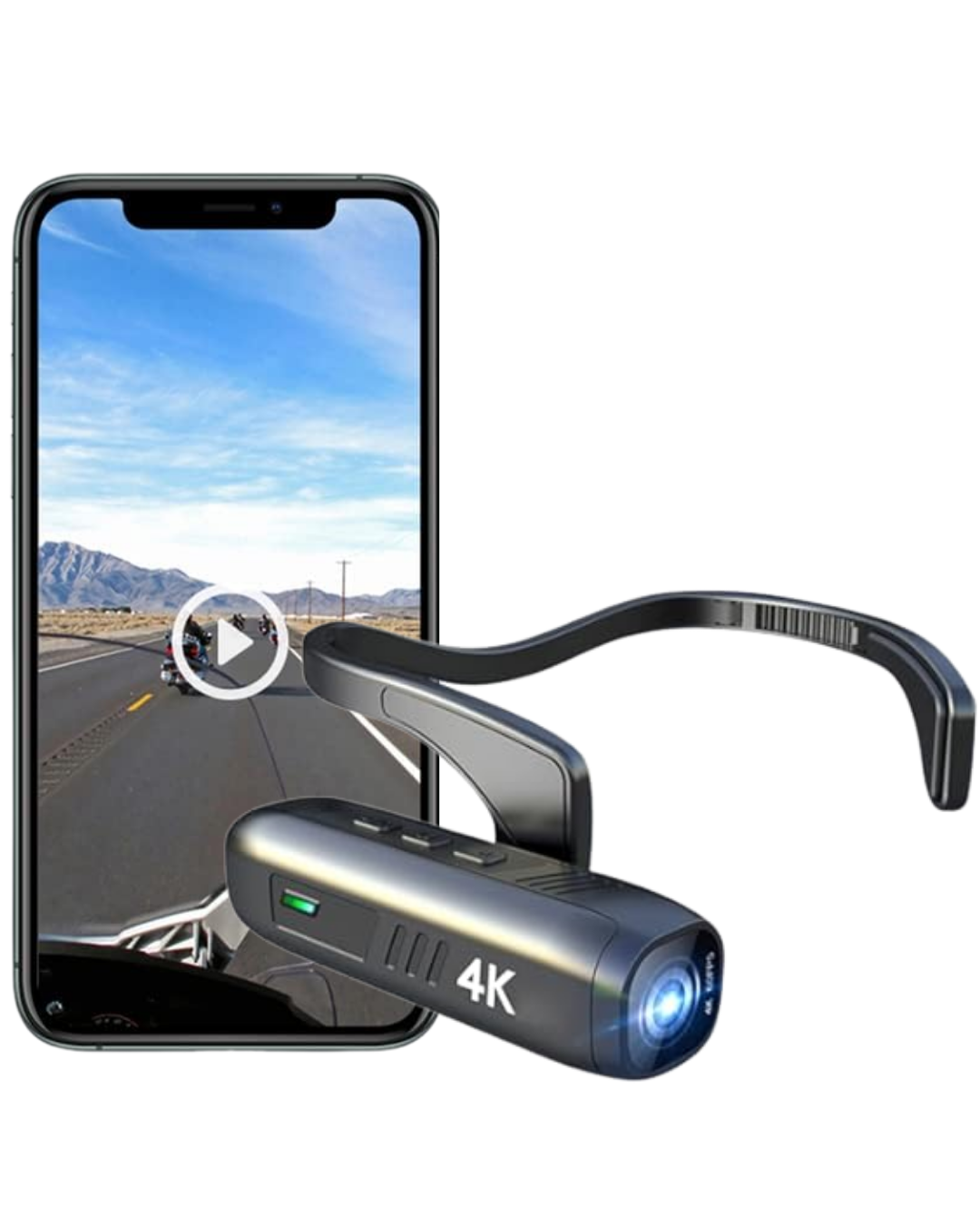 Giyilebilir 4K Video Kamera EIS 2.0 Sabitleme 120° Lens Vlog Kayıt - Lisinya